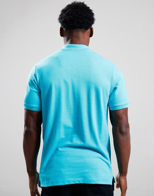 MARSHALL ARTIST MARCHIO POLO SHIRT // CYAN
