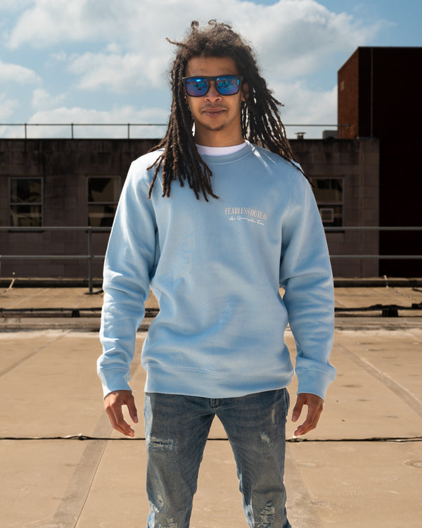 Fearless Outlaw Atley Luxe Sweater - Sky Blue
