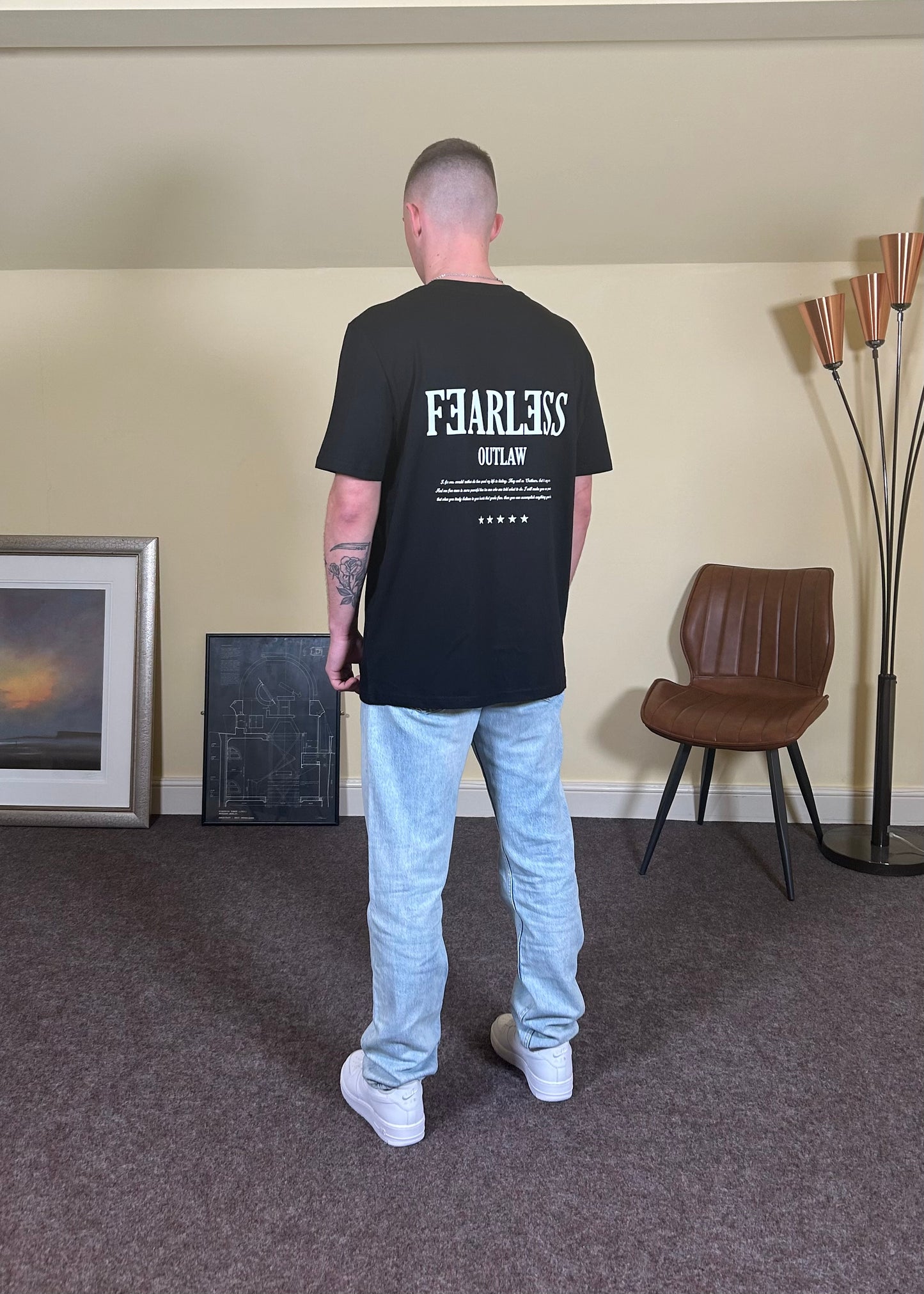 Fearless Outlaw Icon T-Shirt - Black