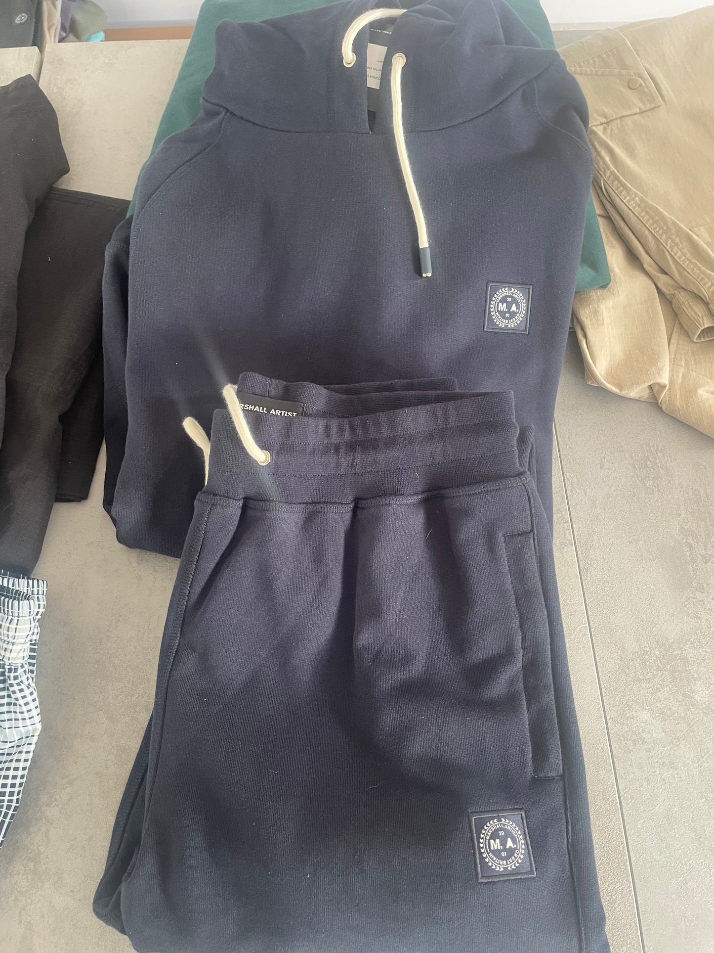Marshall Artist Foundation Tracksuit Hoodie/Jogger - Navy