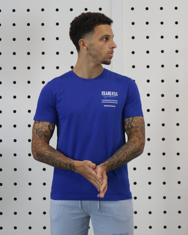 Fearless Outlaw Jed T-Shirt - Worker Blue
