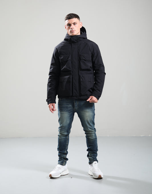 MARSHALL ARTIST BARNSTON RIPSTOP PARKA // BLACK
