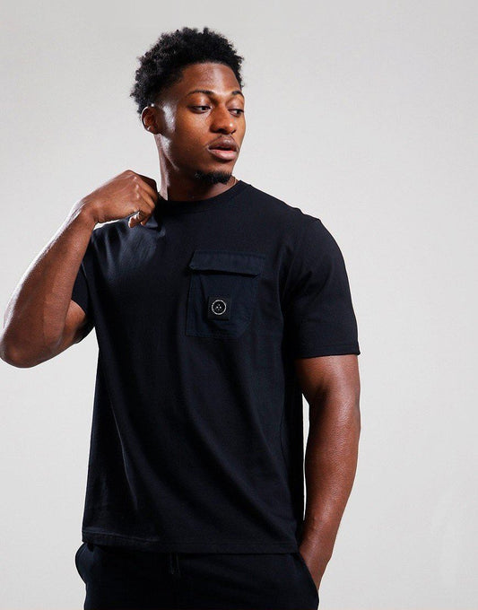 Marshall Artist Aksu Contrast Pocket T-shirt & Short - Black