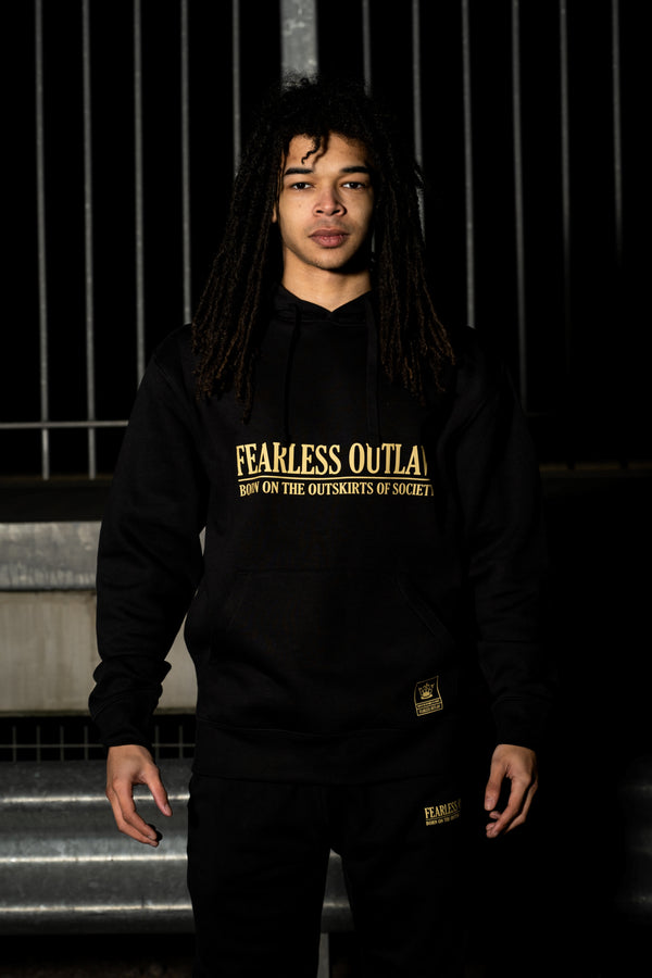 Fearless Outlaw The Gold Collection : Signature Hoodie - Black/Gold