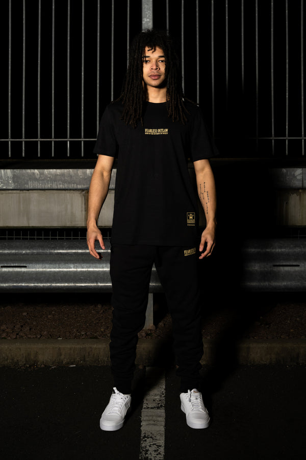 Fearless Outlaw The Gold Collection : Piccolo Signature T-Shirt - Black/Gold