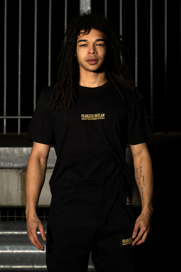 Fearless Outlaw The Gold Collection : Piccolo Signature T-Shirt - Black/Gold