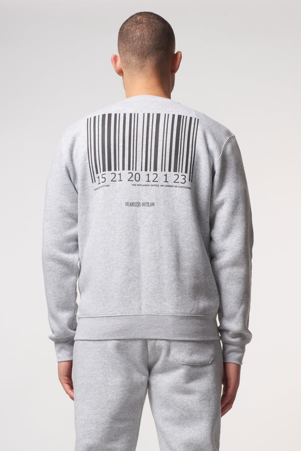 Fearless Outlaw Prisoner Sweater - Grey