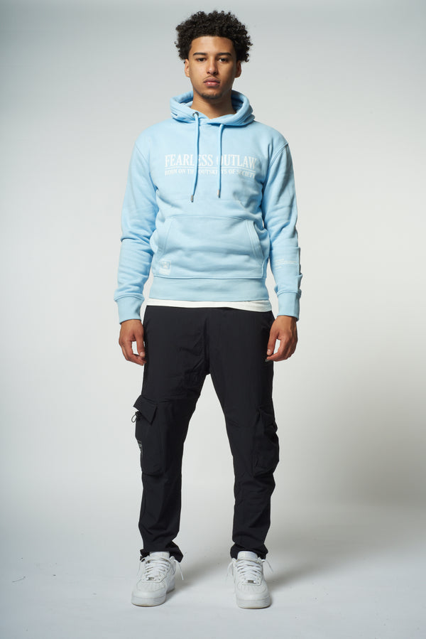 Fearless Outlaw Signature Luxe Hoodie - Sky Blue
