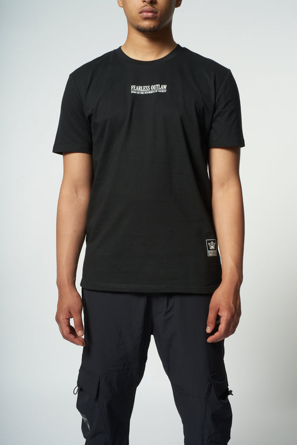 Fearless Outlaw Piccolo Signature T-Shirt - Black