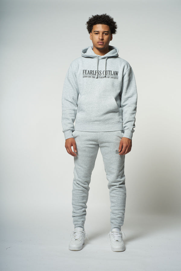 Fearless Outlaw Signature Hoodie - Grey