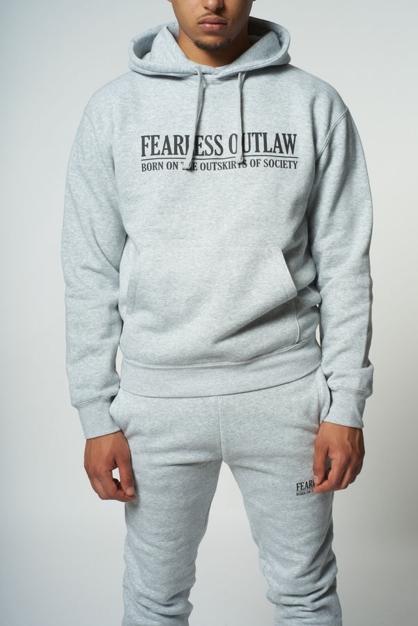 Fearless Outlaw Signature Hoodie - Grey