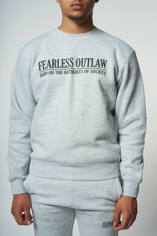 Fearless Outlaw Signature Sweater - Grey